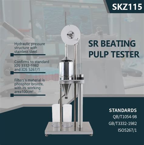 Beating Pulp Tester warehouse|beating and freeness tester.